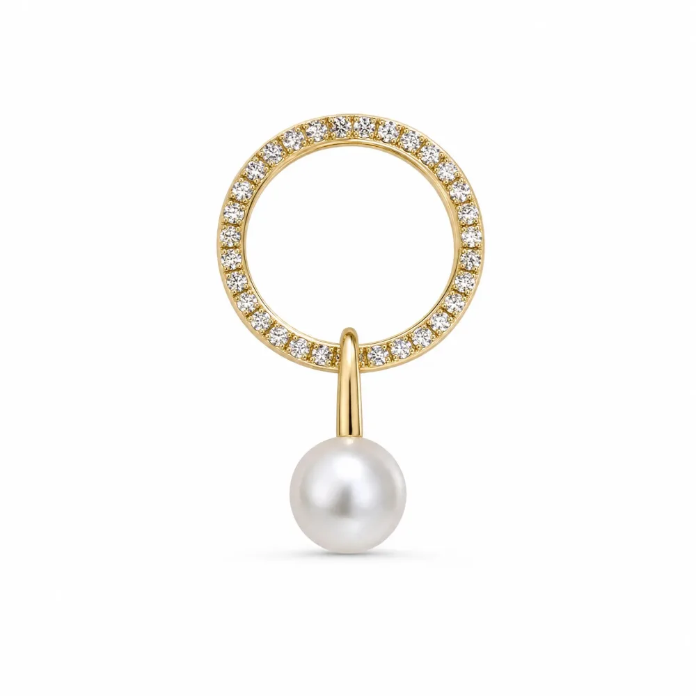 ELLA Juwelen Anhänger - ELLA Juwelen Anhänger 585 Gold mit Zirkonia & Süßwasserperle - 115-53038