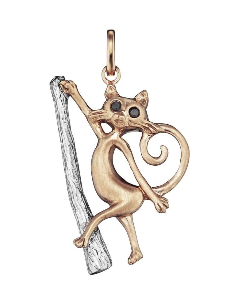 Julie Julsen Anhänger - Katze und Baumstamm - JJPE0278.4