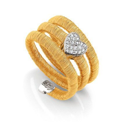 Nomination Ring - Flair Herz - Rosé, Dreifach - 144871/012