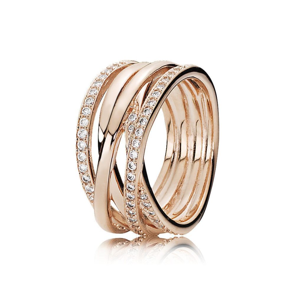 Pandora Ring - Funkelnde Bänder - 180919CZ