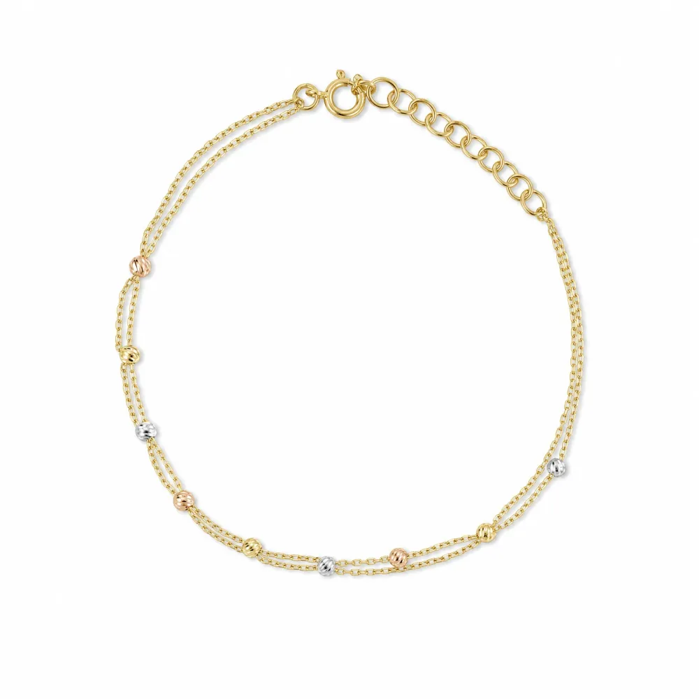 ELLA Juwelen Armband - ELLA Juwelen Armband 585 Gold Tricolor - 190-21019-31