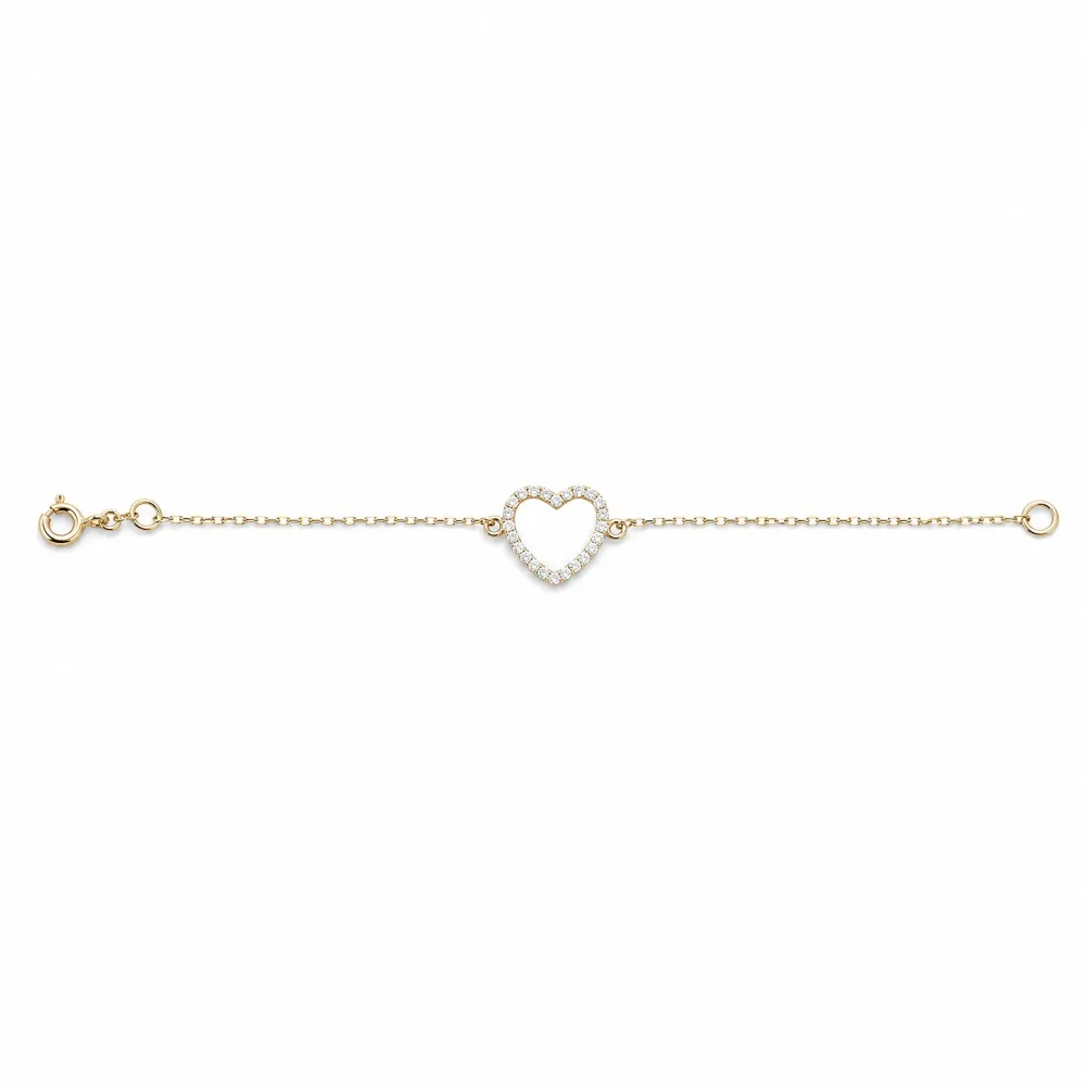 Palido Armband - Palido Armband 585 Gold Zirkonia Herz - 1.16.1931GG