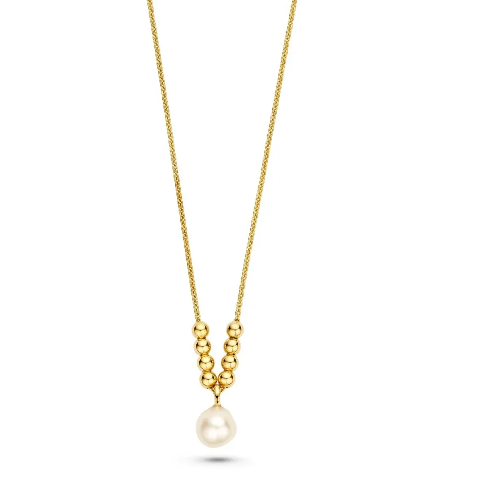 FJF JEWELLERY Halskette - Icon Pearl 8 Ball - FJF0010044SYG