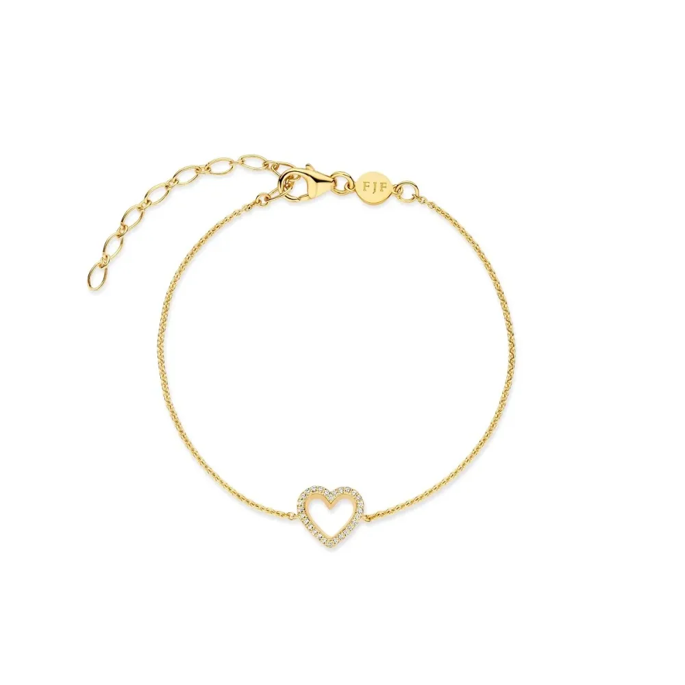 FJF JEWELLERY Armband - Classic Heart Pavé - FJF0050026YWH