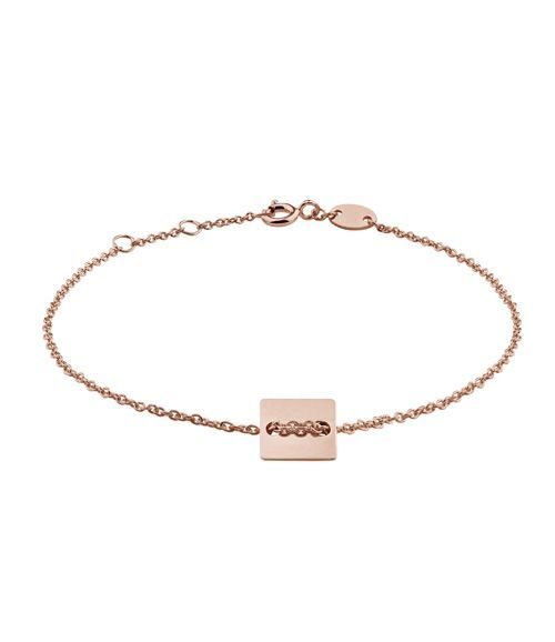 Momentoss Filo Armband - Rosé - Eckig - 20200747