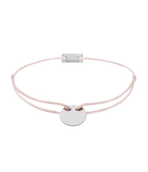 Momentoss Filo Armband - Textil - Hellrosa - Silber - 21200006