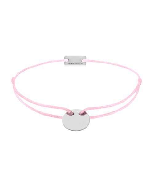 Momentoss Filo Armband - Textil - Rosa, Hell - Silber - 21200008