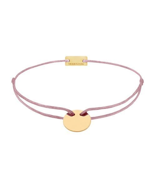 Momentoss Filo Armband - Textil - Rotbraun - Gold - 21200019