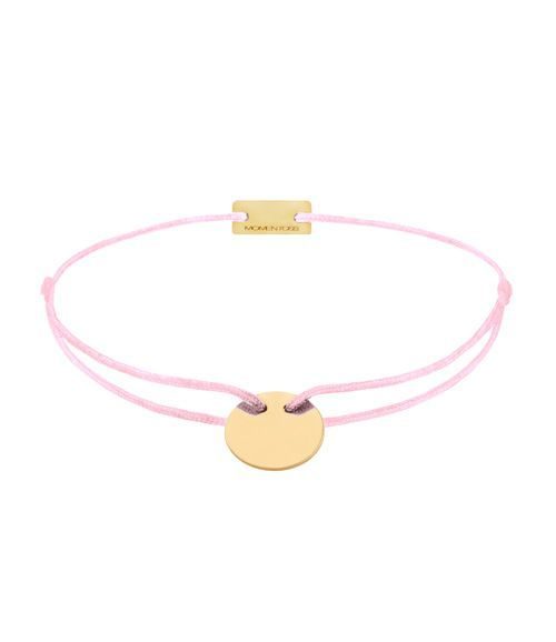 Momentoss Filo Armband - Textil - Rosa, Hell - Gold - 21200024