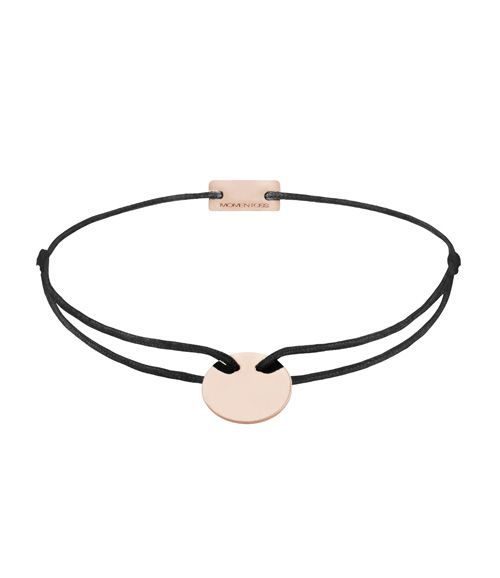 Momentoss Filo Armband - Textil - Schwarz - Rosé - 21200028