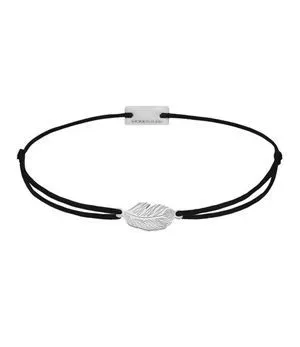 Momentoss Filo Armband - Textil - Schwarz - Silber - Feder - 21201793