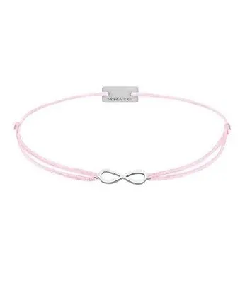 Momentoss Filo Armband - Textil - Rosa - Silber - Infinity - 21201723