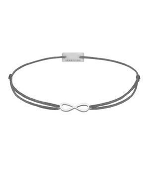 Momentoss Filo Armband - Textil - Dunkelgrau - Infinity - 21201729