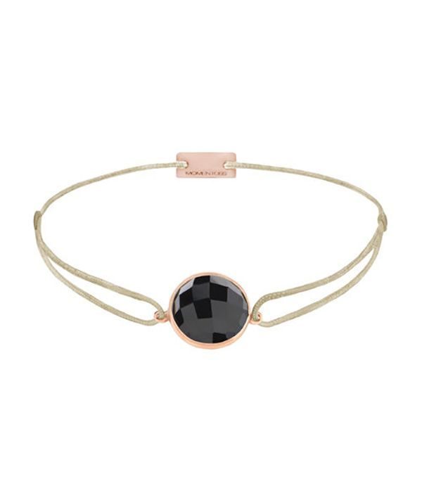 Momentoss Filo Armband - Textil - Beige - Onyx - 21203034