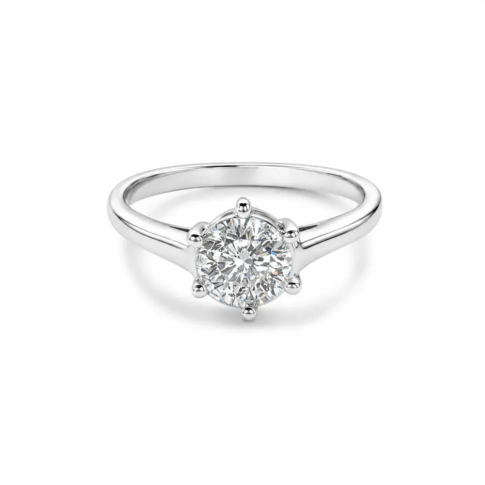ELLA Juwelen Ring - ELLA Juwelen Ring 750 Gold Weiß mit Diamant - 22100040