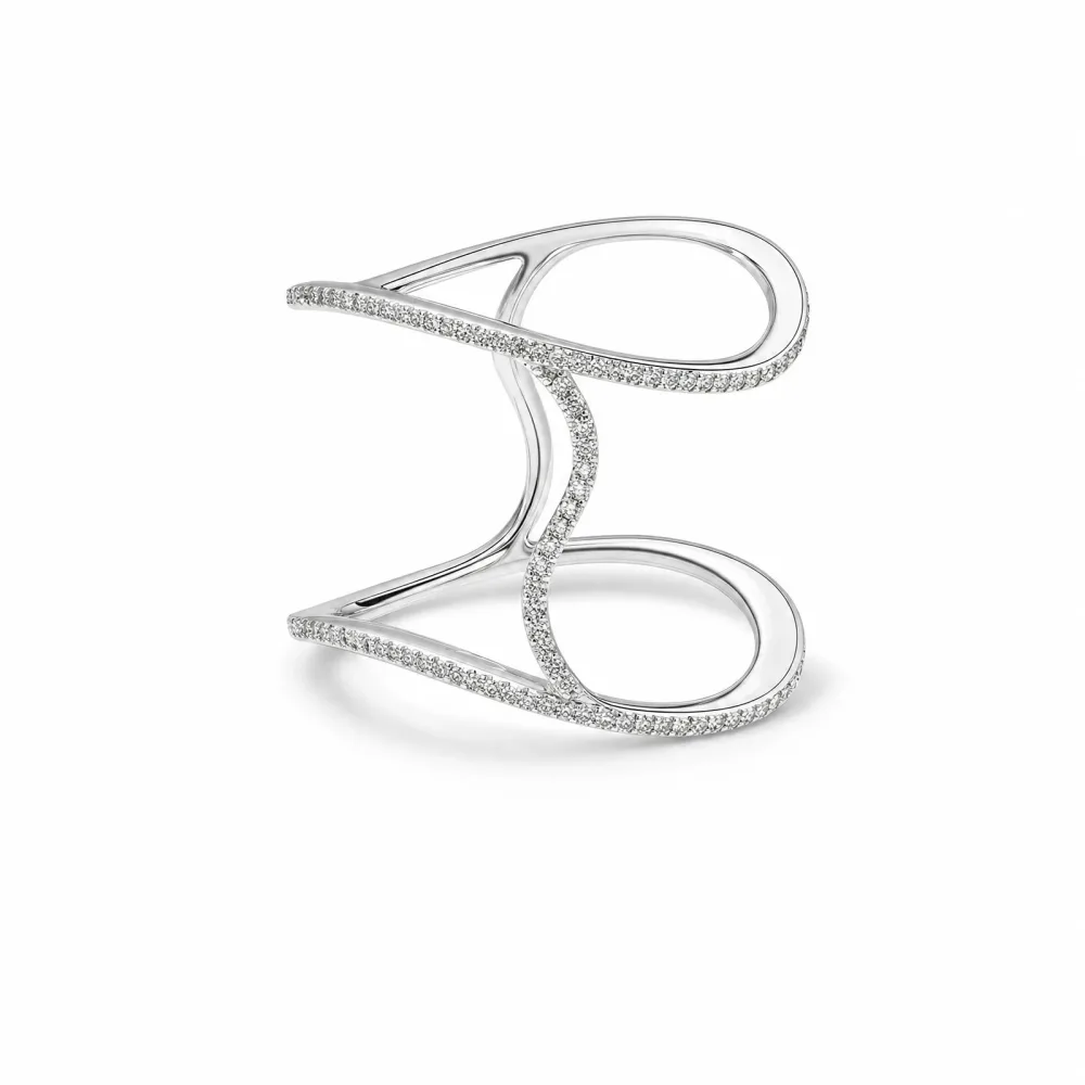 ELLA Juwelen Ring - ELLA Juwelen Ring 750 Gold Weiß mit Brillant - 22300012