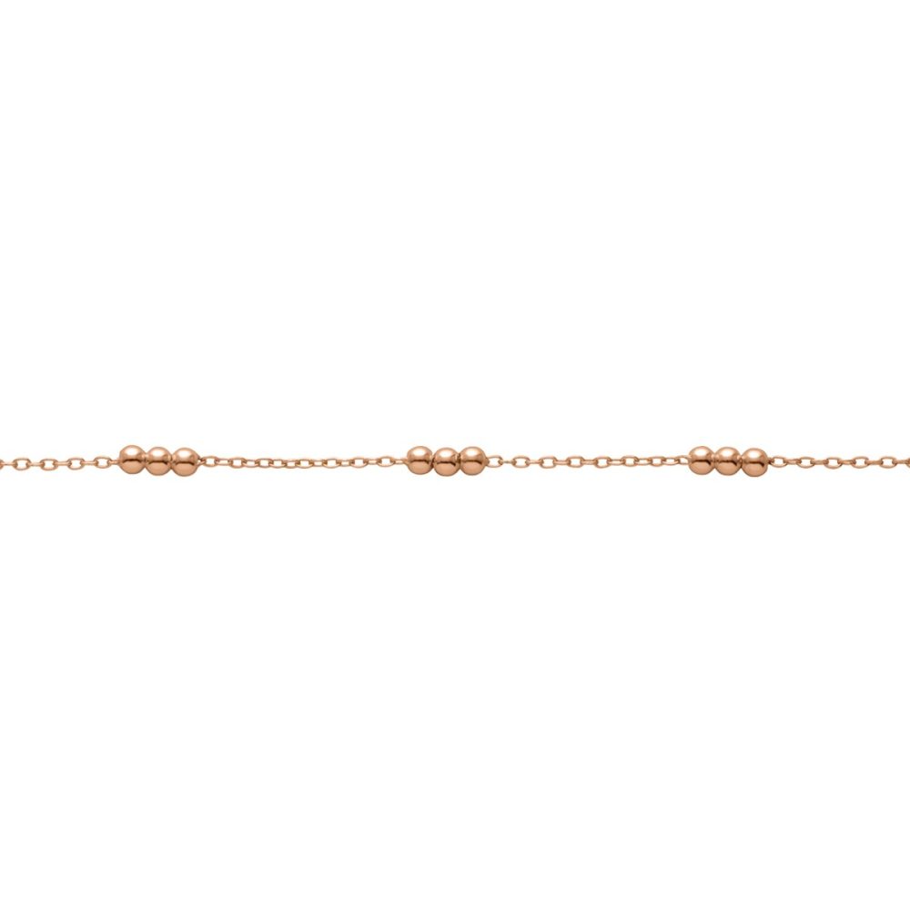 Auranto Fußkette / Fußband - Silberfußkettchen rose - M251035