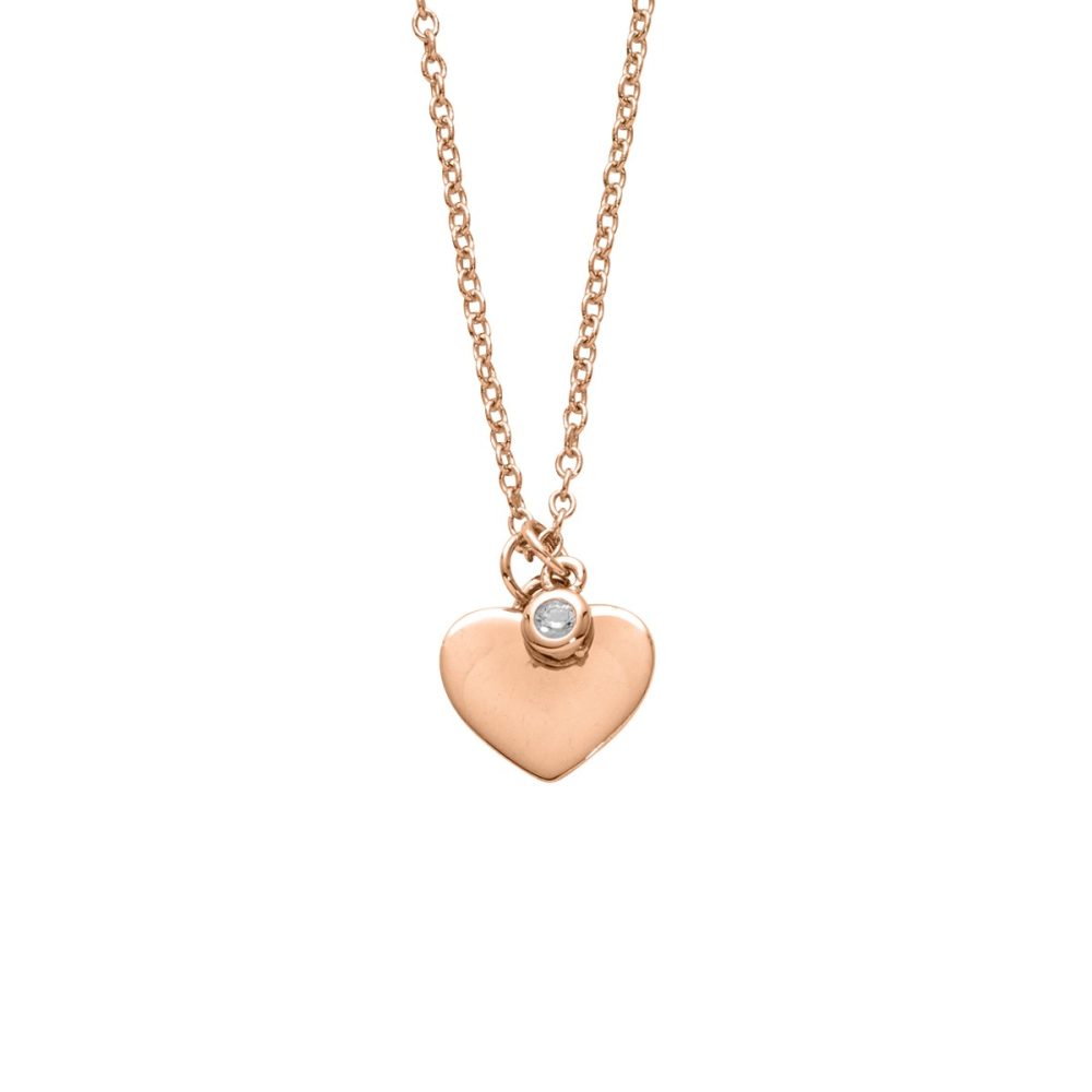 Auranto Collier - Silbercollier Herz ros - M262085
