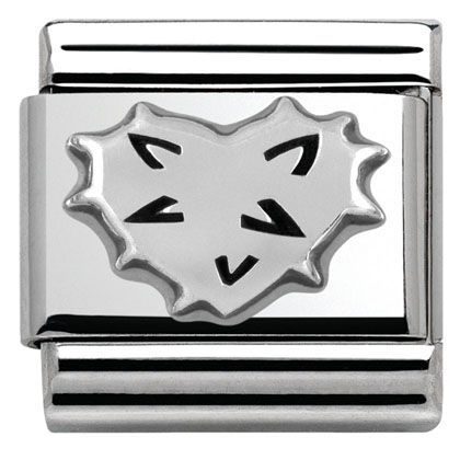 Nomination Classic - Composable Classic oxidiert - Herz mit Dornen - 330101/03