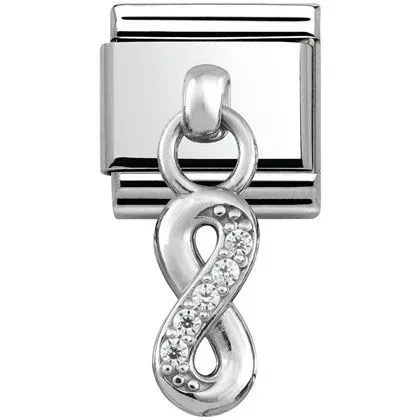 Nomination Anhänger - Composable Classic - Silber, Zirkonia - Infinity Zeichen - 331800/10