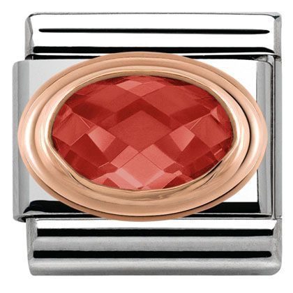Nomination Classic - Composable Classic - 9k Roségold, Edelstahl, Zirkonia - 430601/005