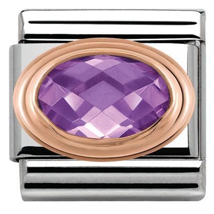Nomination Classic - Composable Classic - 9k Roségold, Edelstahl, Zirkonia - 430601/001