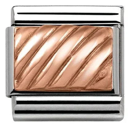 Nomination Anhänger - Composable Classic - 9k Rosegold, Edelstahl - Rigata - 430102/05