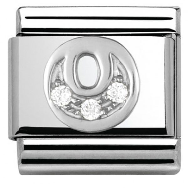 Nomination Classic - SilverShine Buchstabe O mit Zirkonia - 330301/15