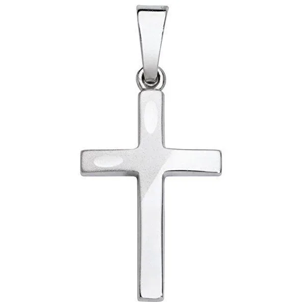 Schneider Basic Anhänger - Kreuz ? Weißgold ? K14