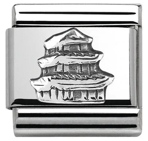 Nomination Classic - Around The World - Edelstahl Silber - Pagode - 330105/25