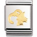 Nomination BIG - STERNZ. Edelstahl und 18K-Gold (Steinbock)