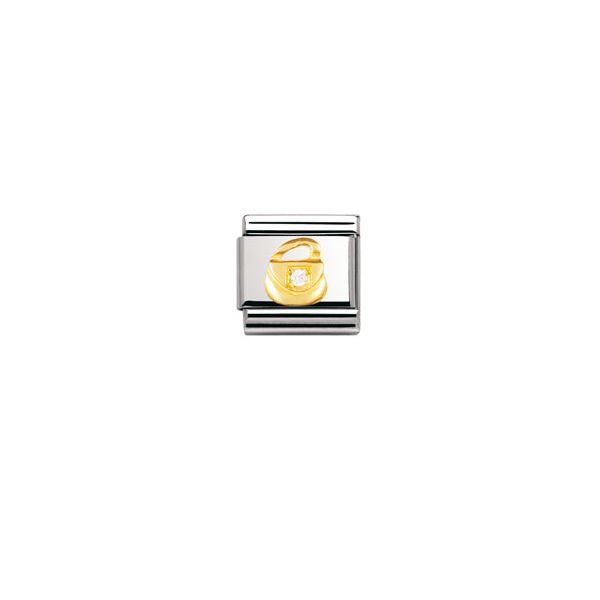 Nomination Classic - FUN Edelstahl, 18K-Gold und Cubic Zirc. (Tasche)