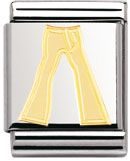 Nomination BIG - PEACE AND LOVE Edelstahl und 18-K-Gold (Jeans)