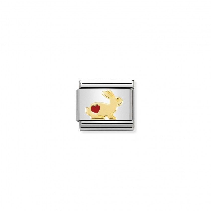 Nomination Charm - Kaninchen mit Herz - 030272/46