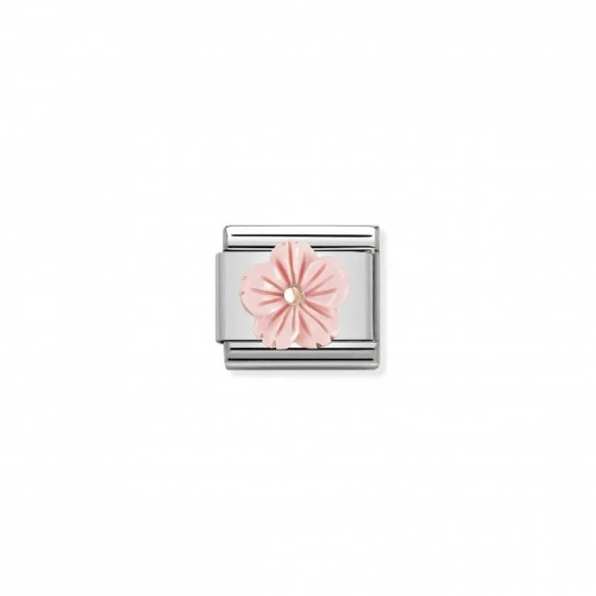 Nomination Charm - Blume und rosa Koralle - 430510/03