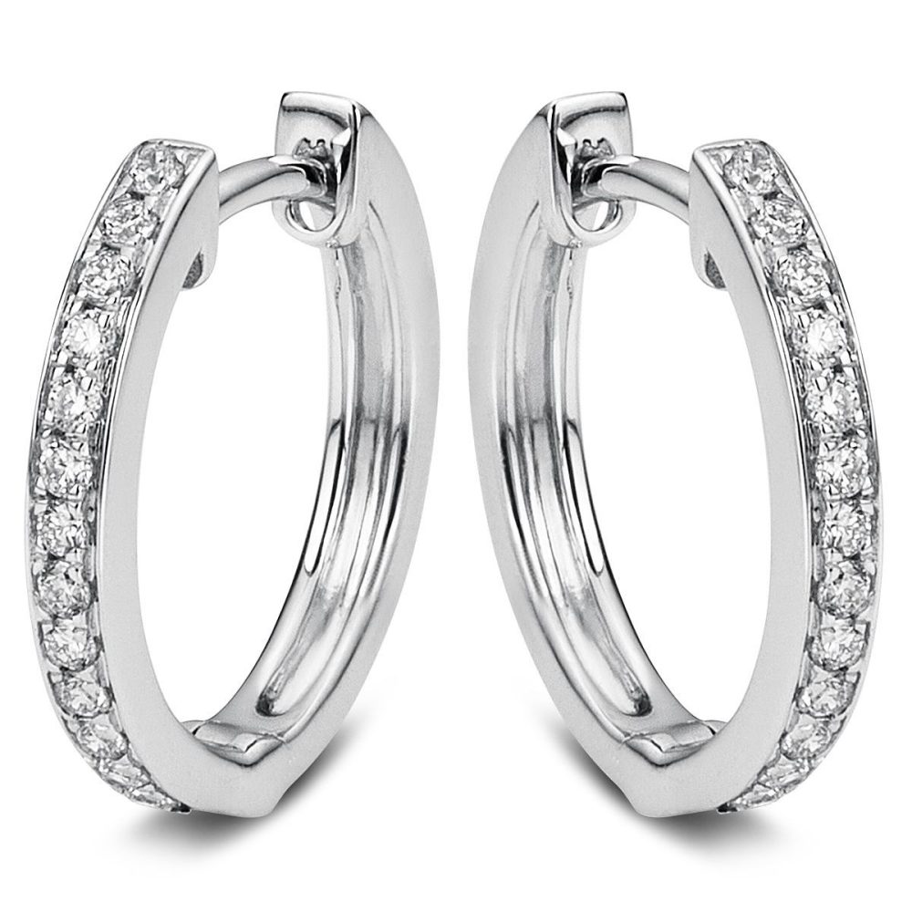 DiamondGroup Creolen - Brillant Weißgold 750 - 96-10038