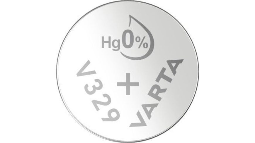 1 x Varta - 1.55 Volt Silberoxid Batterie Knopfzelle V329 (SR731 / SR731SW)