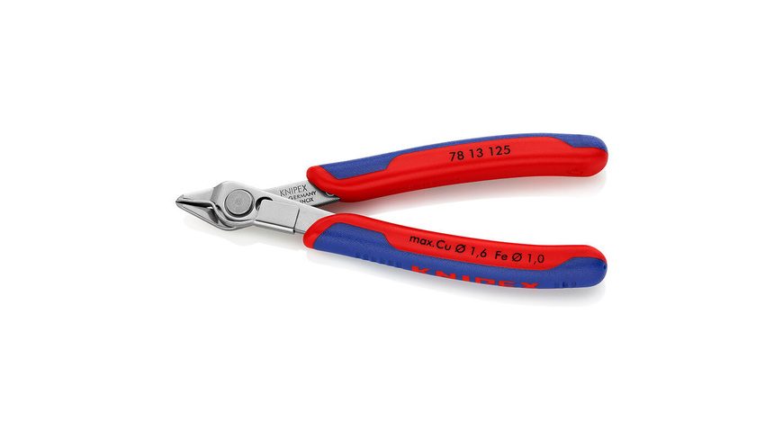 Knipex Super-Knips 78 13 125 Elektronik- u. Feinmechanik Printzange ohne Facette 125 mm