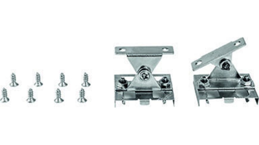 HEITRONIC 2er-Set Halteklammern, verstellbar, für Mecano-System