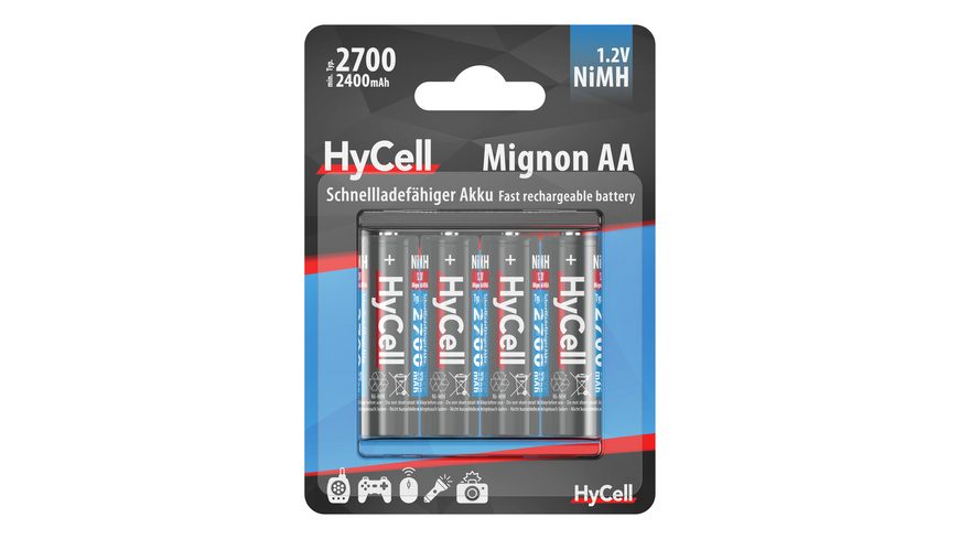 HyCell HR06 2700 Mignon (AA)-Akku NiMH 2400 mAh 1.2 V 4 St.