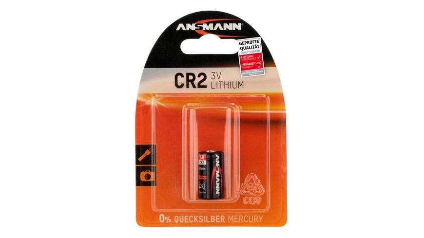 Ansmann CR2 Fotobatterie CR 2 Lithium 750 mAh 3 V 1 St.