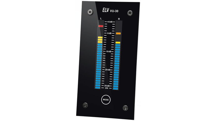 ELV Bausatz VU-Meter VU-30 mit Peak-Hold inkl. Frontplatte