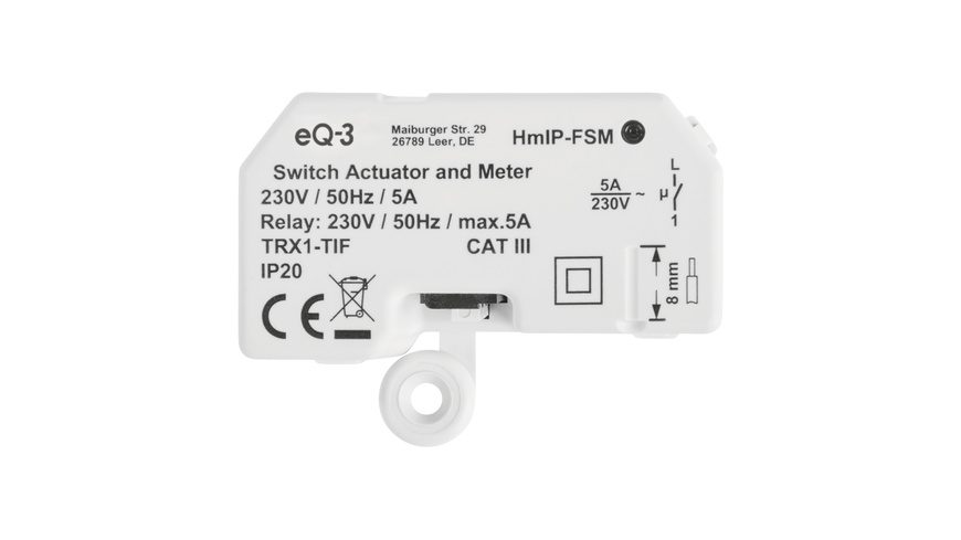 HomeMatic - IP Schalt-Mess-Aktor 1-fach Für Unterputzmontage