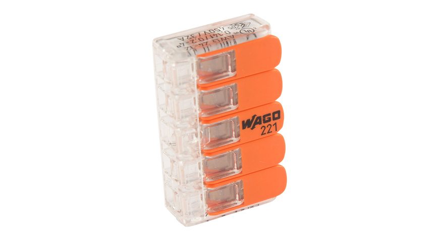 Wago 221-415 COMPACT Verbindungsklemme 5x 4 mm²