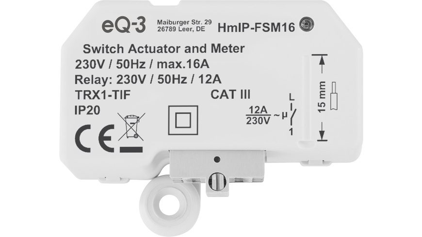 Homematic IP Schaltaktor mit Messfunktion HmIP-FSM16