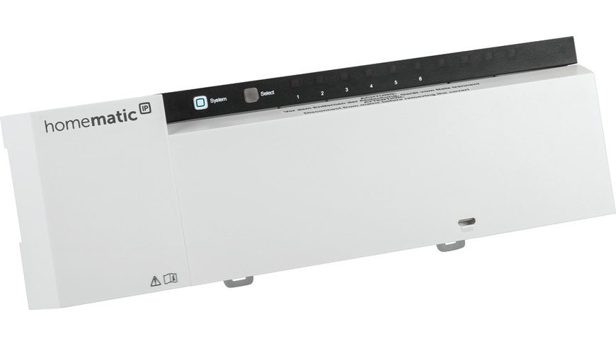 Homematic IP Wired Smart Home Fußbodenheizungscontroller ? 6 Kanäle, 230 V, HmIPW-FAL230-C6