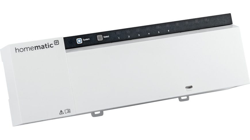 Homematic IP Wired Smart Home Fußbodenheizungscontroller ? 6 Kanäle, 24 V, HmIPW-FAL24-C6