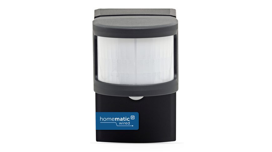Homematic IP Wired Smart Home Bewegungsmelder mit Schaltaktor ? außen, anthrazit, HmIPW-SMO230-A