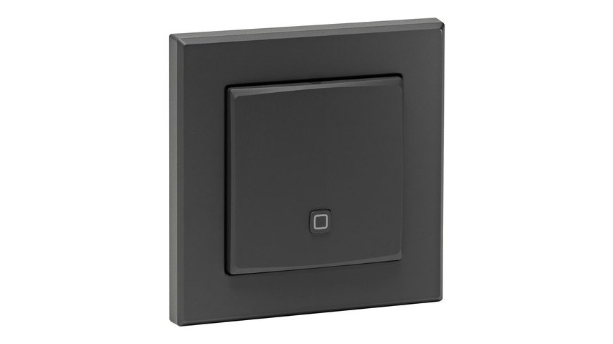Homematic IP Wired Smart Home Temperatur- und Luftfeuchtigkeitssensor ? innen, anthrazit, HmIPW-STH-A
