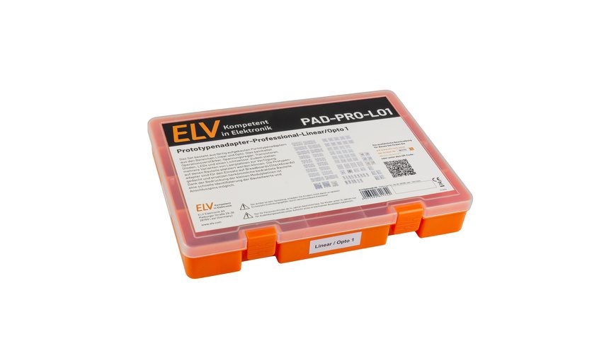 ELV Prototypenadapter ? Professional ? Linear/Otto 1 , mit Aufbewahrungsbox, PAD-PRO-LO1, 81 Teile